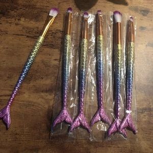 Mermaid makeup brushes